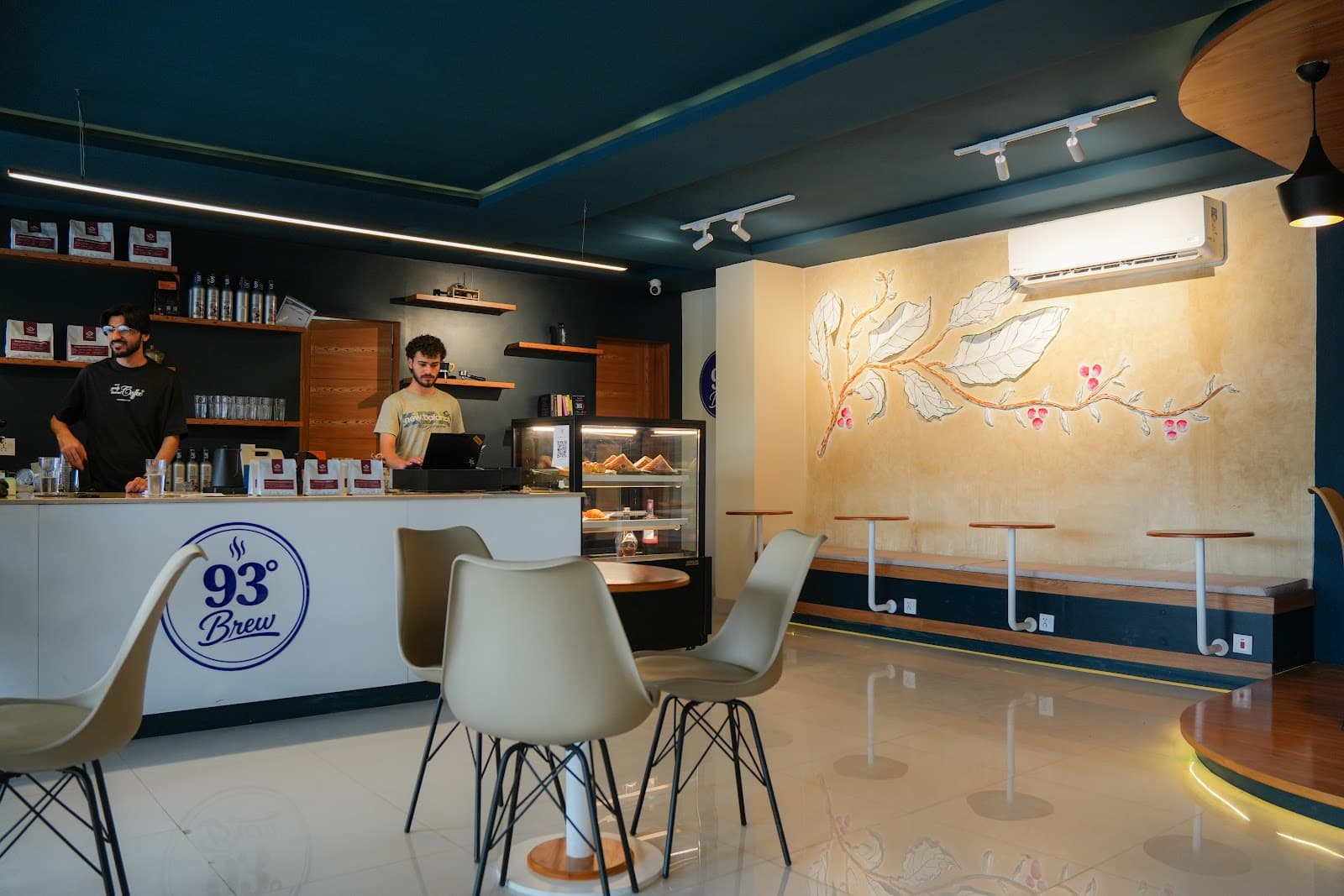 93 Brew café seating area — designed for longer visits and easy pauses
